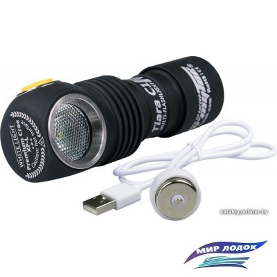 Фонарь Armytek Tiara C1 Pro XP-L Magnet USB (белый свет) + 18350 Li-Ion
