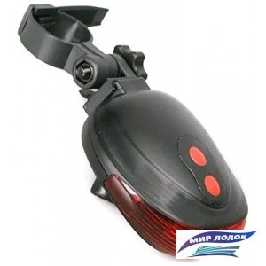 Фонарь Sapphire H-116 Black/Red