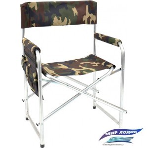 Кресло НПО Кедр Складное с карманом на подлокотнике алюминий AKS-02