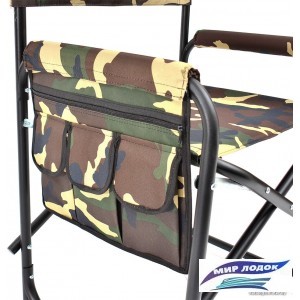 Кресло НПО Кедр Складное с карманом на подлокотнике сталь SK-02
