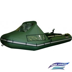Моторно-гребная лодка Хантер 320 ЛК Люкс (зеленый)