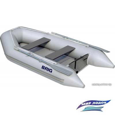 Моторно-гребная лодка BRIG Dingo D300W (серый)