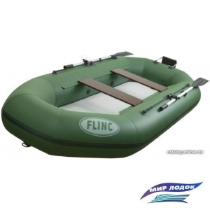 Моторно-гребная лодка Flinc F280TLA (зеленый)
