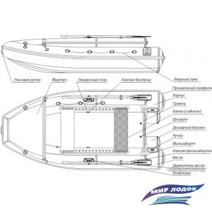 Моторно-гребная лодка Фрегат M-370 FM Lux