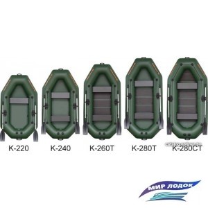 Моторно-гребная лодка Kolibri К-260Т (без настила)