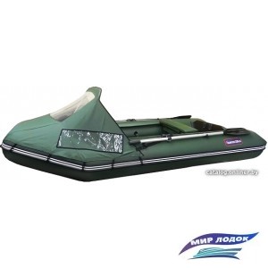 Моторно-гребная лодка Хантер 320 ЛК Комфорт (зеленый)