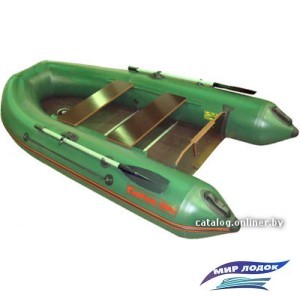 Моторно-гребная лодка Мнев и К CatFish 290 (зеленый)