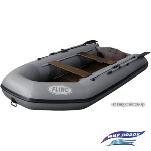 Моторно-гребная лодка Flinc FT340K (серый)