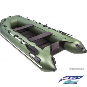 Моторно-гребная лодка Аква 3200 С (зеленый)