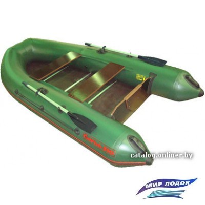 Моторно-гребная лодка Мнев и К CatFish 310 (зеленый)
