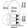 Треккинговая палатка Canadian Camper Karibu 3 (синий)