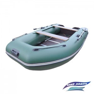 Надувная моторная лодка Stella SM330V (Жесткое пайол со стингирами, зеленый)