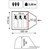 Треккинговая палатка TRAMP Fly 3 (зеленый)