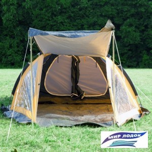 Кемпинговая палатка Acamper Traper 4 (синий/желтый)