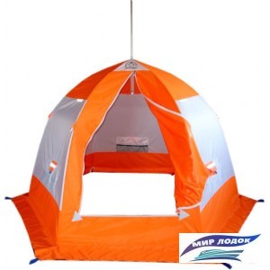 Палатка для зимней рыбалки Пингвин 3 (белый/оранжевый)