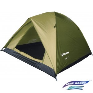 Треккинговая палатка KingCamp Family 2+1 KT3012 (зеленый)