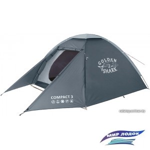 Треккинговая палатка GOLDEN SHARK Compact 3 (серый)