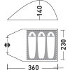 Кемпинговая палатка Greenell Керри 3 V3 (зеленый)